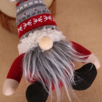 Knitted Plush Christmas Gnomes Doll