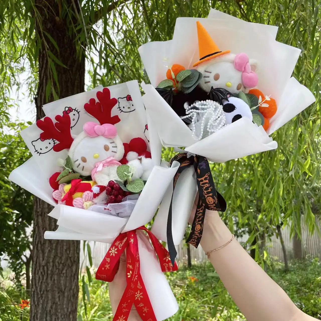 Christmas Animals Plush Bouquets