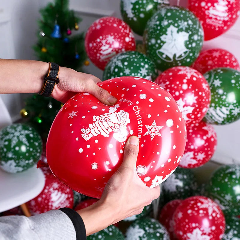 Merry Christmas Latex Balloons