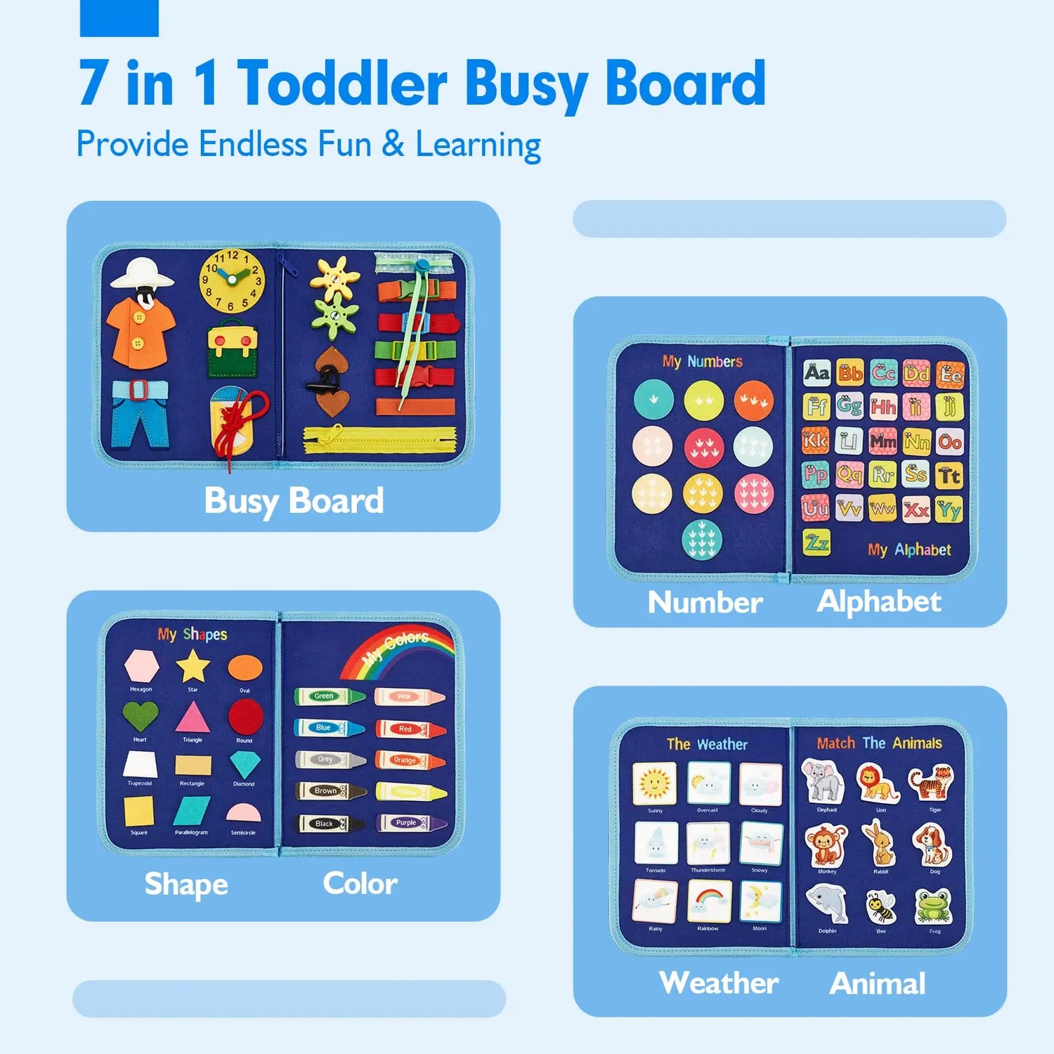 Baby Busy Board Montessori Toy