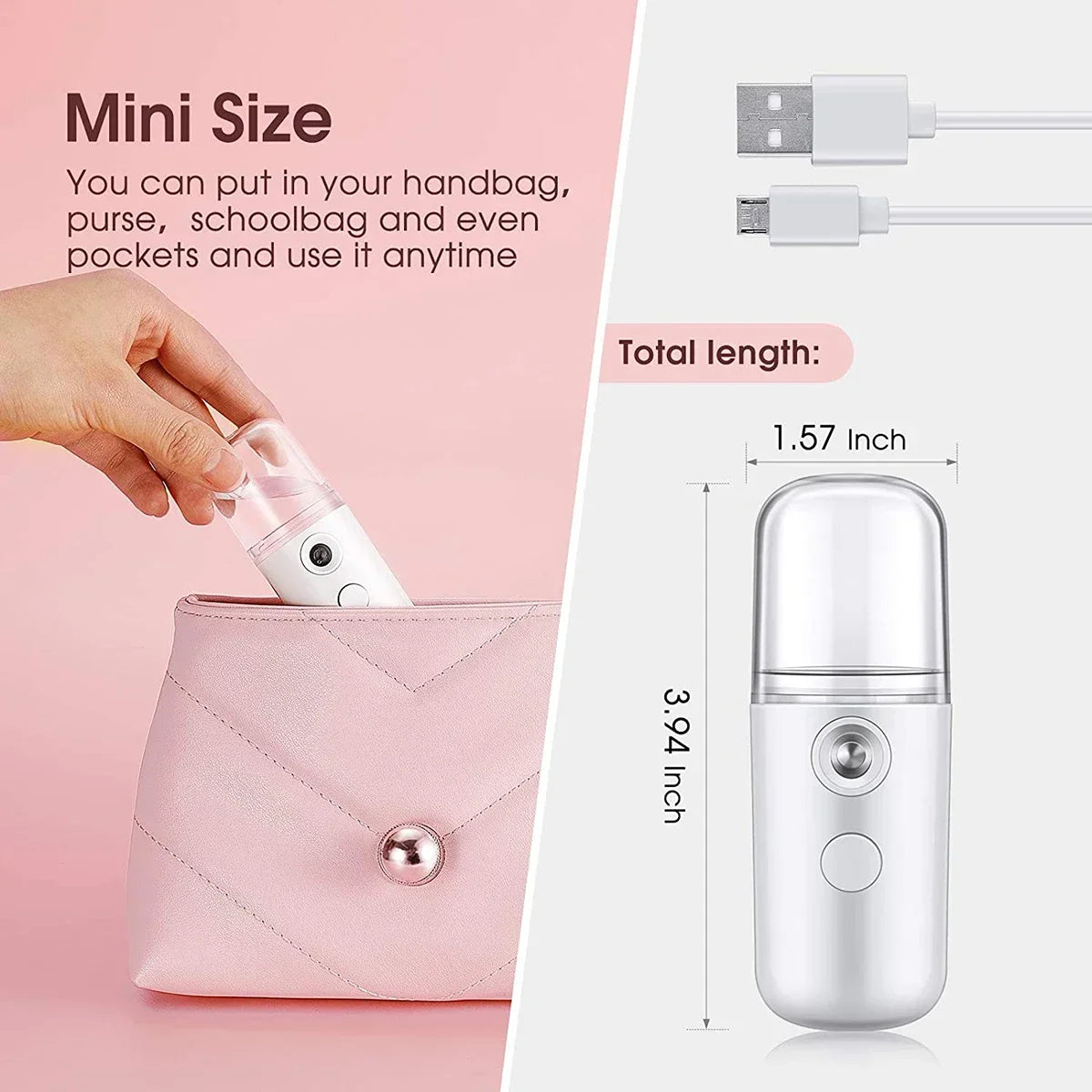 USB 30ml Mini Nano Mist Sprayer