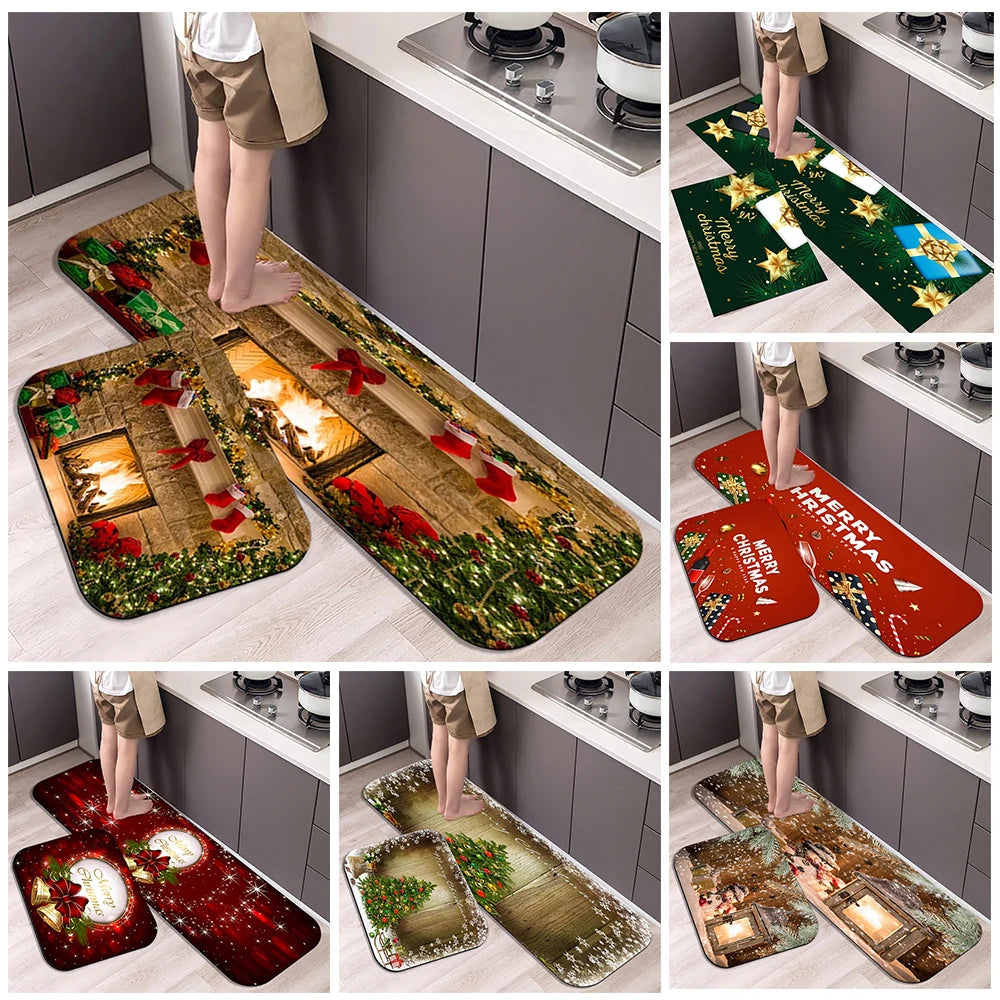 Christmas Kitchen Floor Mat