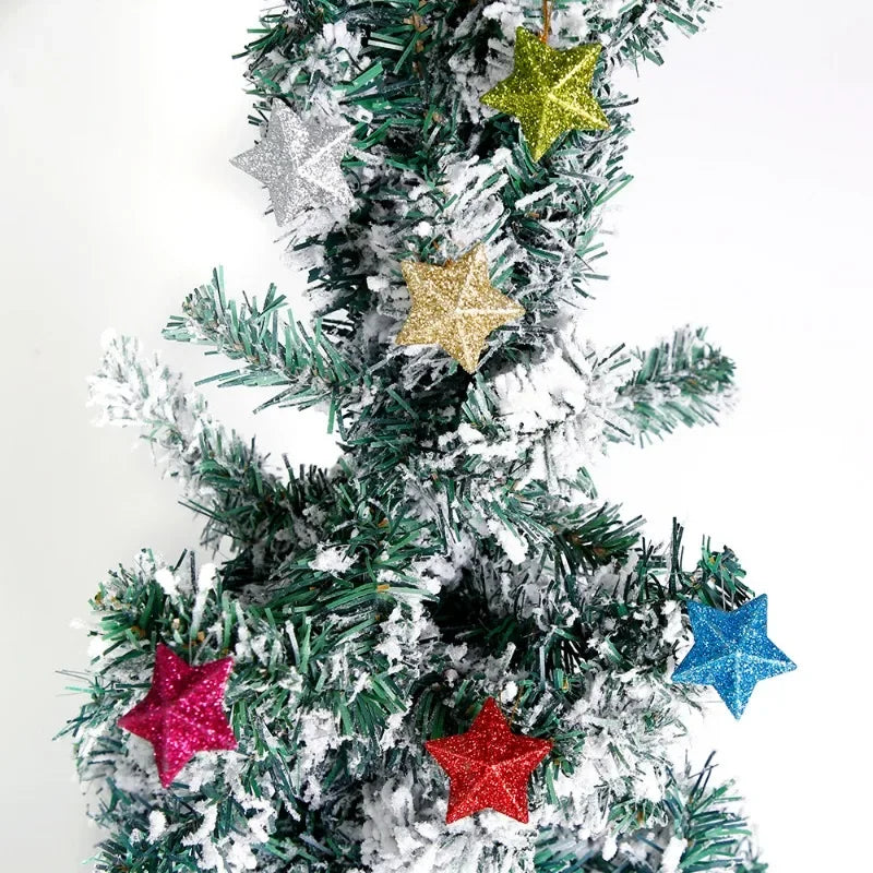 Christmas Tree Glitter Star Ornament