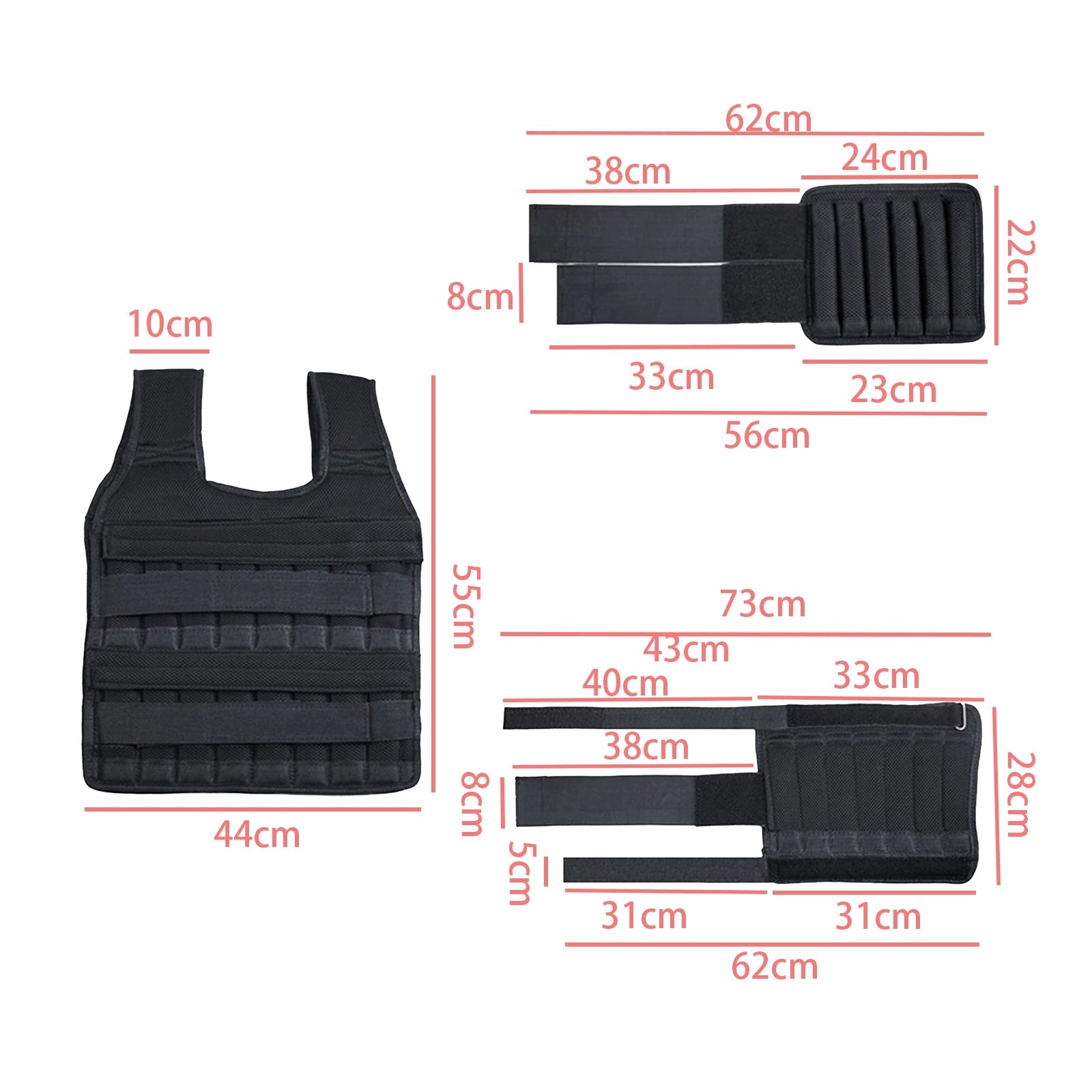 Adjustable Running Weight Vest