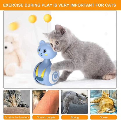 Cat Interactive Feather Bumbler Toy