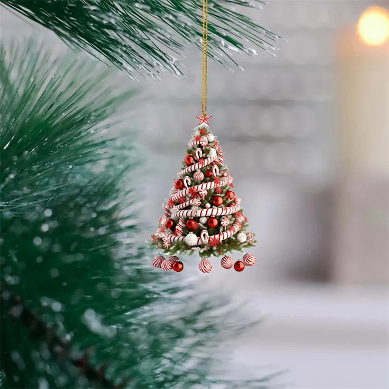 Christmas Tree Acrylic Pendant