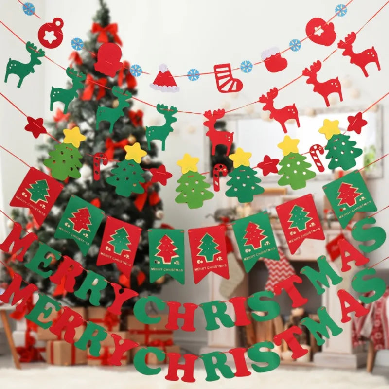 Christmas Banner Hanging Ornaments