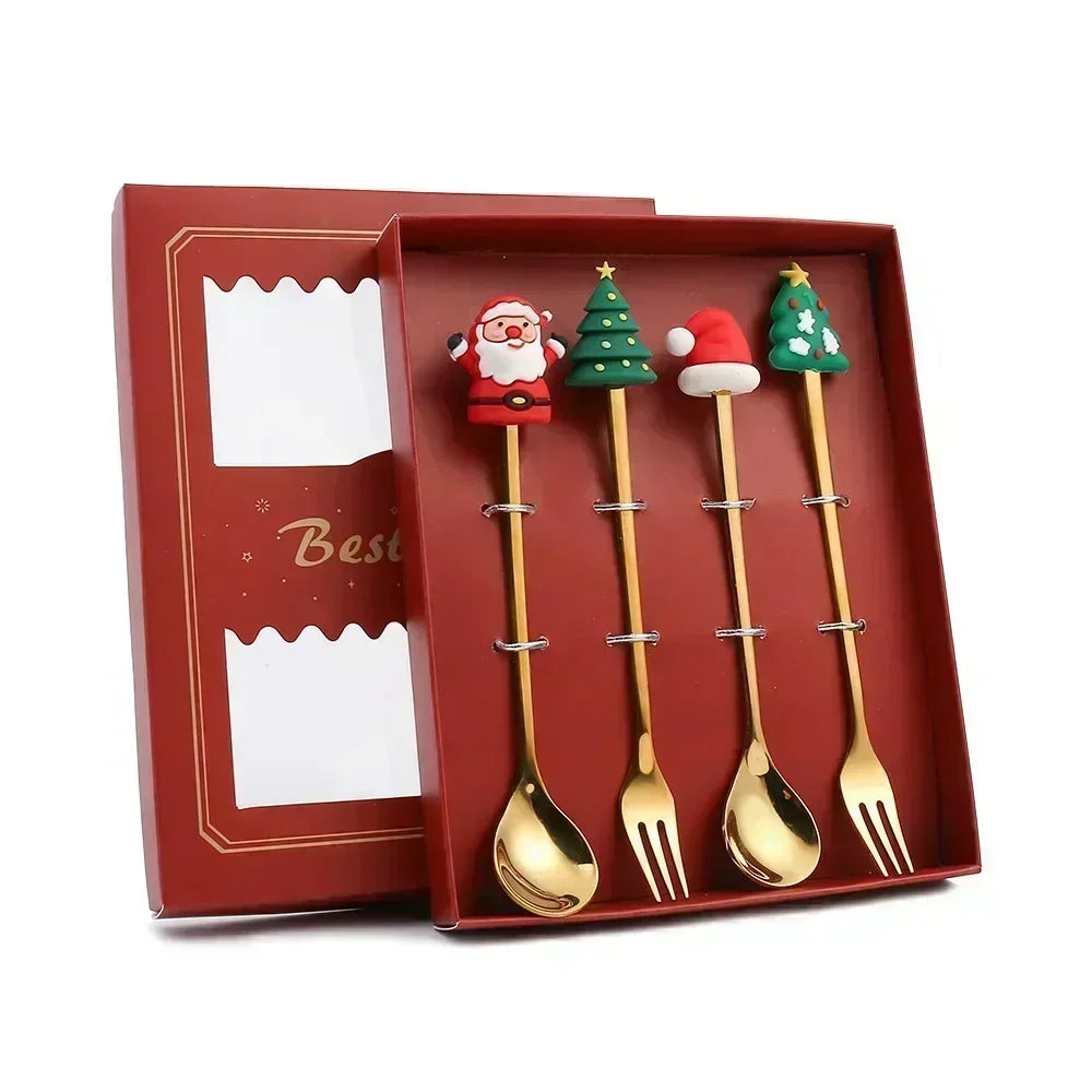 Christmas Table Décor Spoon Fork Set