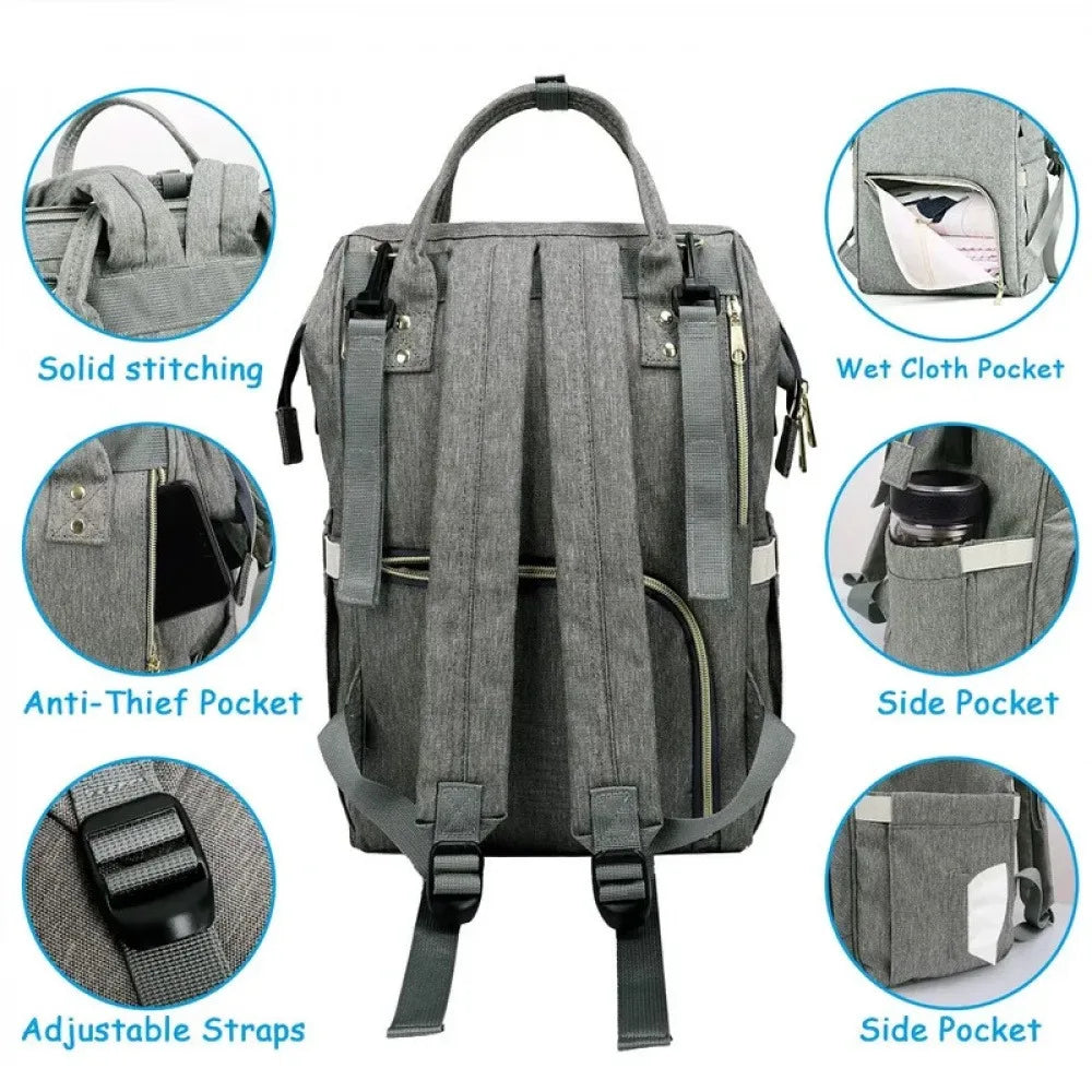 Large Capacity Diaper Bag