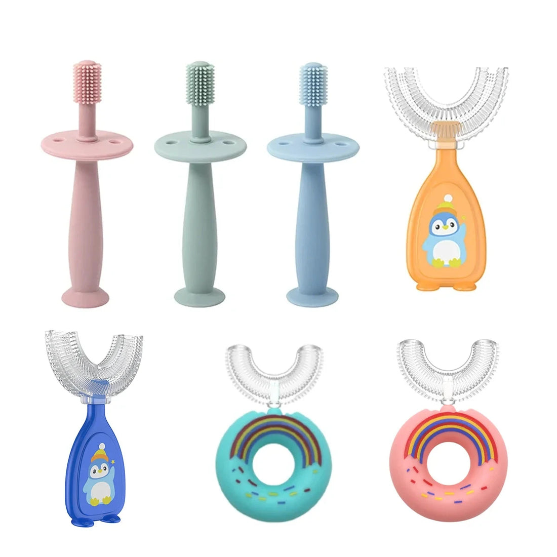 Baby Soft Silicone Training Toothbrush