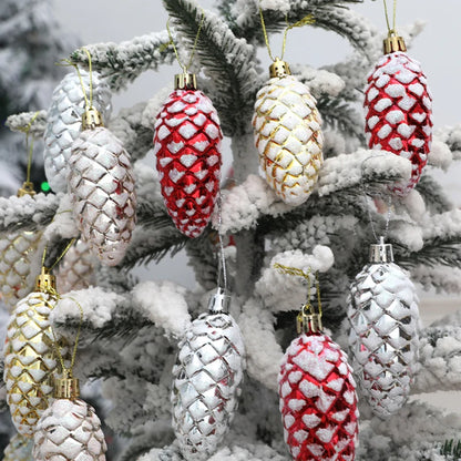 Christmas Painted Pine Cone Balls