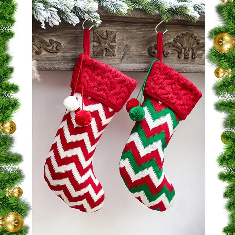 Christmas Stocking Knitted Sack