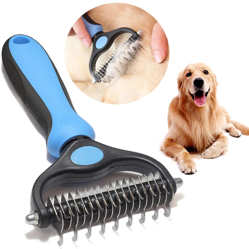 Pet Deshedding Brush Hair Remover