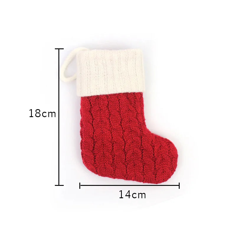 Letters Christmas Tree Pendant Socks