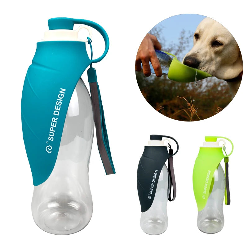 Leaf Design Dog Water Bottle