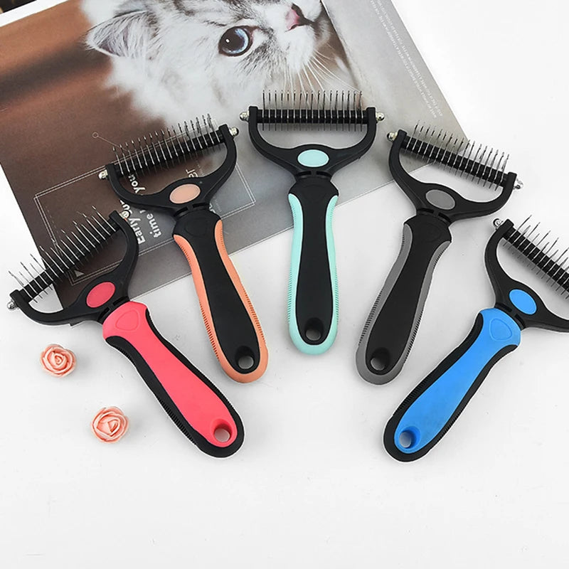 Pet Deshedding Brush Hair Remover